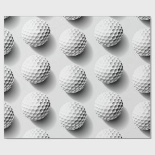 Papier d'emballage de cadeau pour amateur de golf