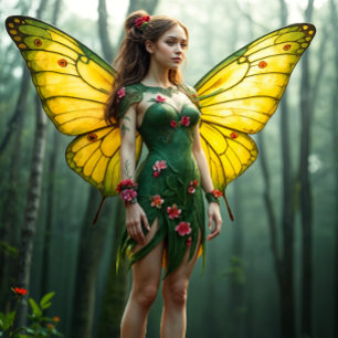 Papier d'emballage de découpage fée Trio