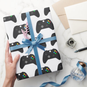 Papier d'emballage de jeu, emballage cadeau de jeu