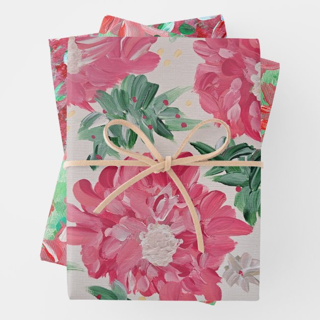 Papier d'emballage de l'assortiment de Noël (En situation)