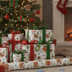 Papier d'emballage de Noël