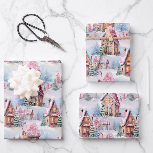 Papier d'emballage de Noël lunatique (Recto)