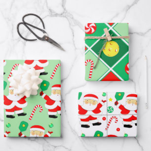 Papier d'emballage de Noël pour Pickleball