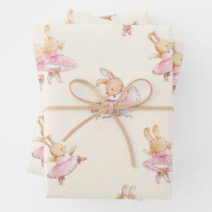 Papier d'emballage en ballerine de lapin mou