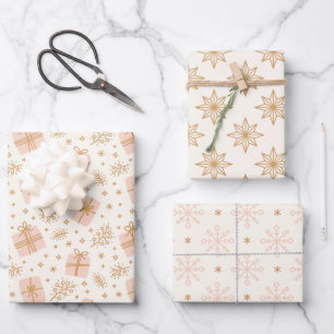 Papier d'emballage fantaisiste de Noël