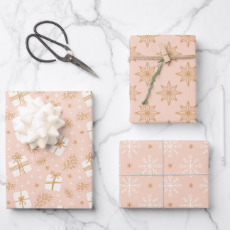 Papier d'emballage fantaisiste de Noël