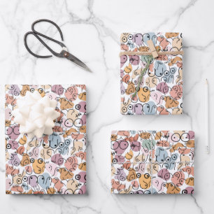 papier d'emballage féministe amusant