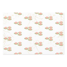 Papier d'emballage feuille plate | Thème Lotus et 