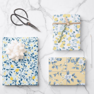 Papier d'emballage Fleur de citron Shabby Chic