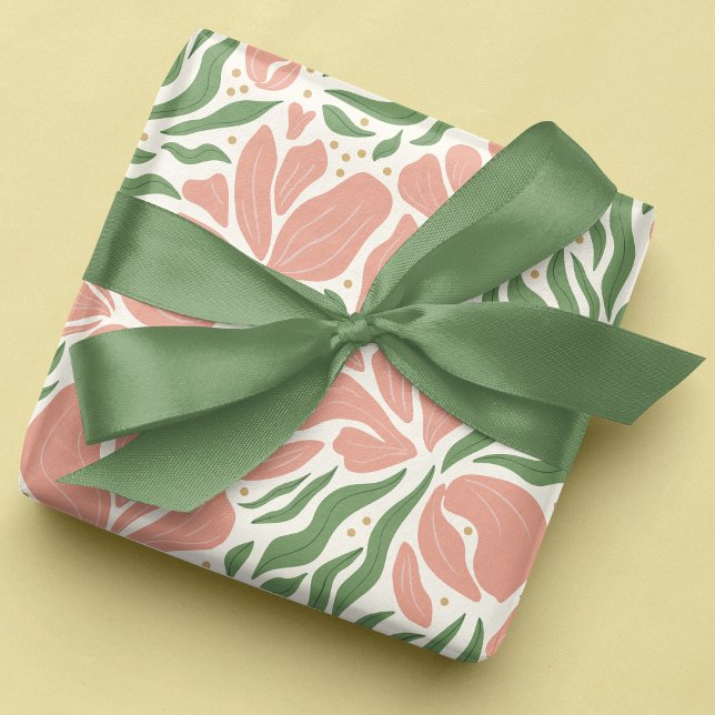 Papier d'emballage Fleurs sauvages - Rose (Créateur téléchargé)