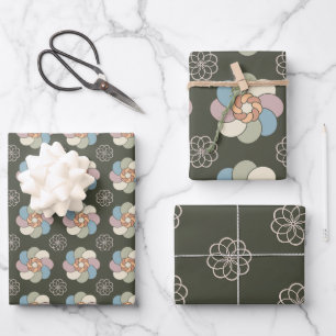 Papier d'emballage floral vintage