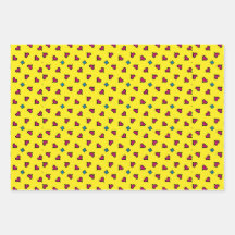 Papier d'emballage jaune pour toutes les occasions