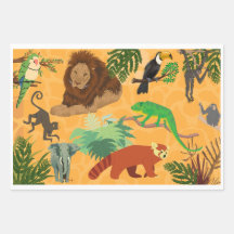 papier d'emballage joliment imprimé