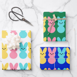 Papier d'emballage Lapin Coloré – Pâques Mignon