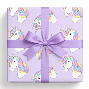 Papier d'emballage Licorne, Emballage Cadeau Mythi