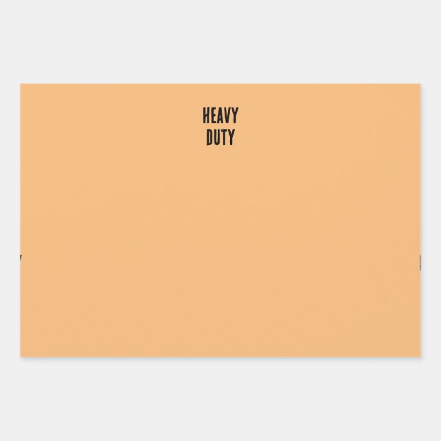 papier d'emballage lourd orange clair (Devant)