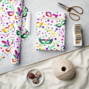Papier d'emballage Masques, Papier cadeau Mascarad