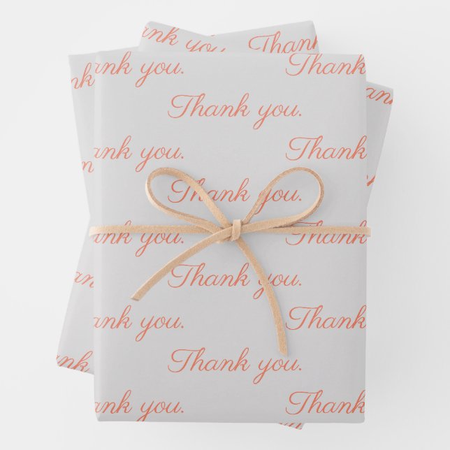 papier d'emballage Merci  (En situation)