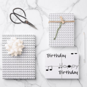 Papier d'emballage musical