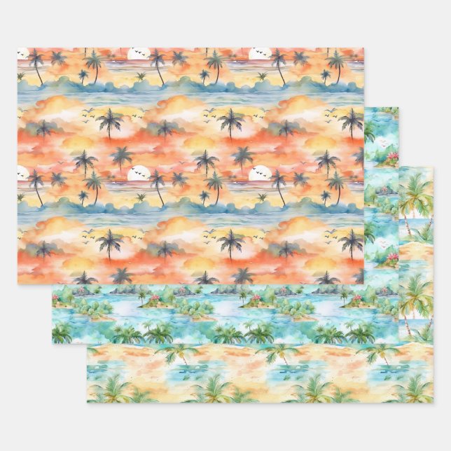 Papier d'emballage Palm Beach (Lot)