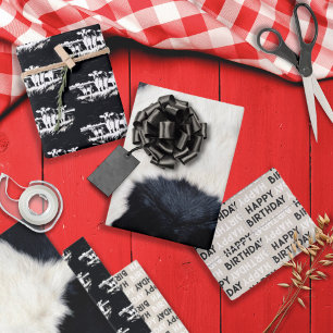 Papier d'emballage plat feuilles vaches sacrées im