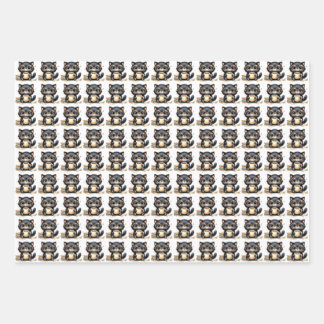 Papier d'emballage pour chat et café
