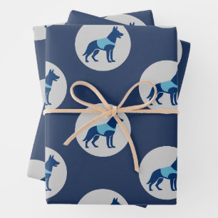 Papier d'emballage pour chien d'unité cynophile de