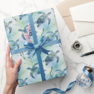 Papier d'emballage Tortue, Cadeau de Tortue de Mer