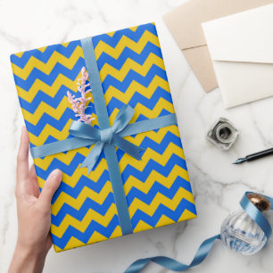 Papier d'emballage ukrainien   Papier cadeau Blue 