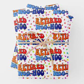 Papier d'emballage vintage funky Woo Hoo pour retr