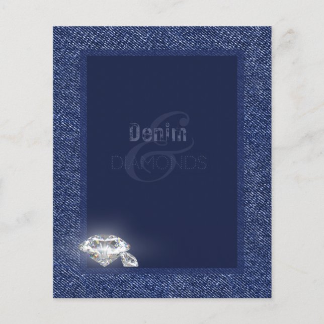 Papier Denim et diamants (Devant)