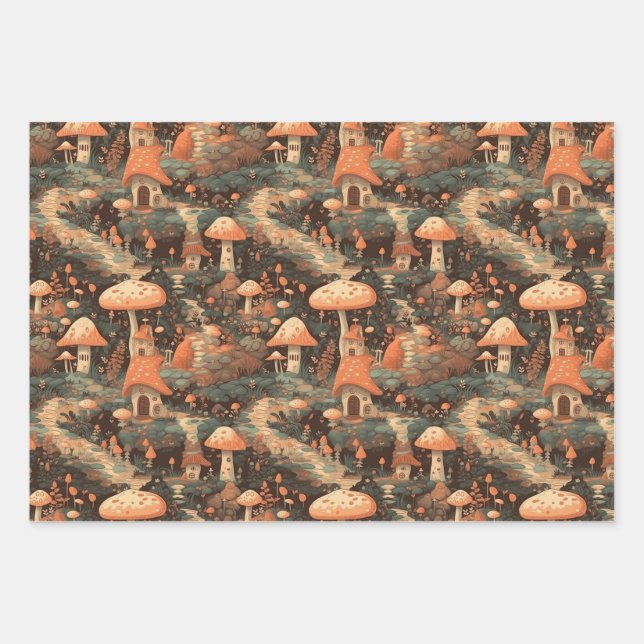 Papier d'enlèvement de la forêt de champignons (Devant 3)