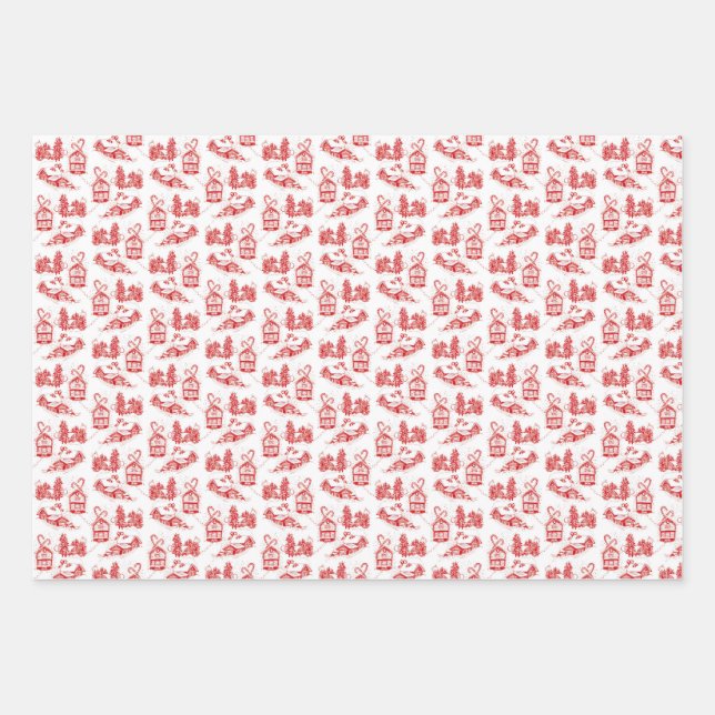 Papier d'enlèvement de la toile de Noël | assortim (Devant)