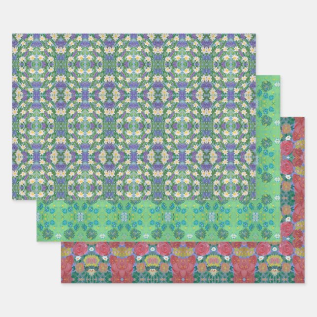 Papier d'enveloppement assisté de rêve vert (Lot)