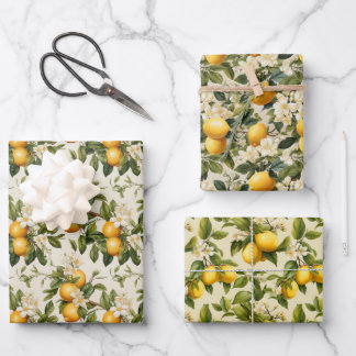 Papier d'enveloppement au zeste de citron