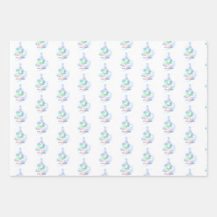 Papier d'enveloppement chrétien de Noël