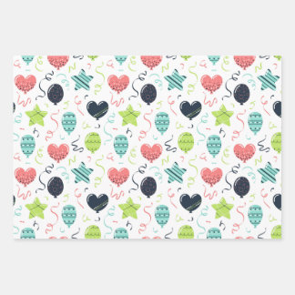 Papier d'enveloppement coloré d'anniversaire