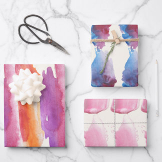 Papier d'enveloppement de brosse d'aquarelle 