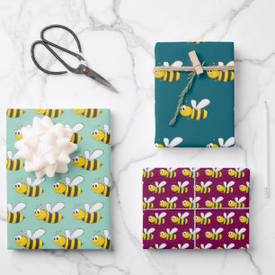 Papier d'enveloppement de conception des abeilles 