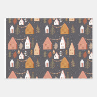 Papier d'enveloppement de décoration de Noël