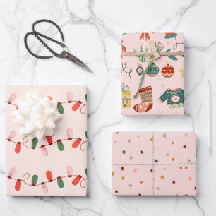 Papier d'enveloppement de décoration de Noël