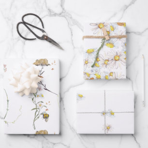 Papier d'enveloppement de fleurs de prairie de pri