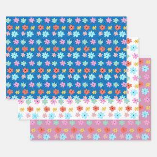 Papier d'enveloppement de fleurs lunaires