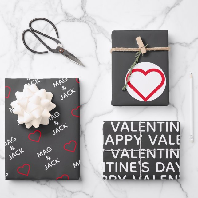 Papier d'enveloppement de la Saint-Valentin (Recto)