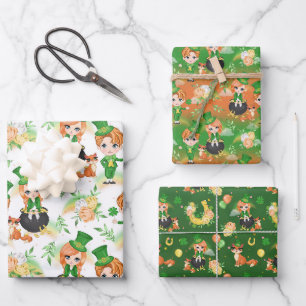 Papier d'enveloppement de la St. Patrick's Day