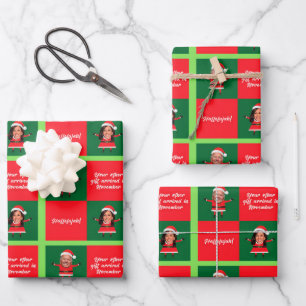 Papier d'enveloppement de Noël Biden et Harris Pèr