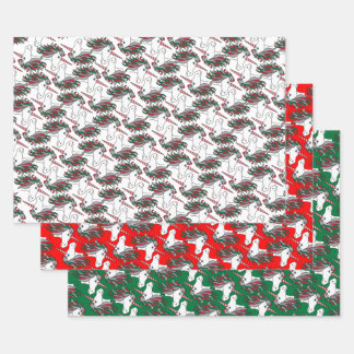 Papier d'enveloppement de Noël de l'Unicorne