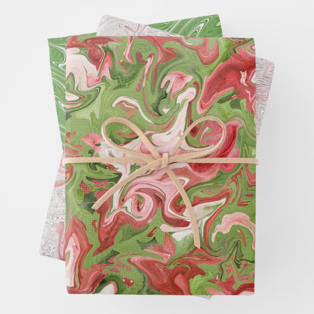Papier d'enveloppement de Noël de peinture - Whims (En situation)