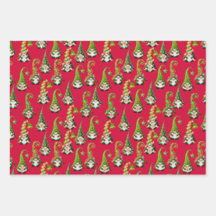 Papier d'enveloppement de Noël Gnomes