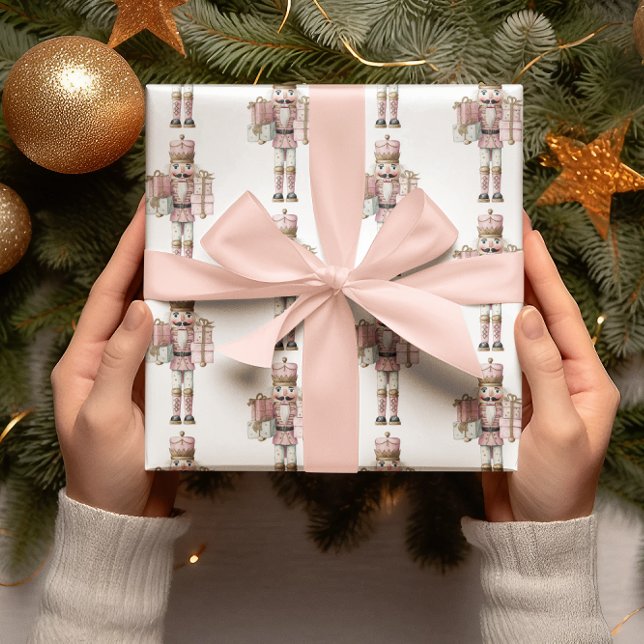 Papier d'enveloppement de Noël pour biscuit rose (Créateur téléchargé)